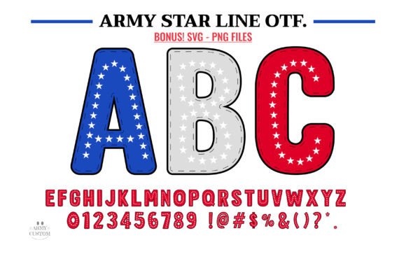 Army Star Line: A Font That Speaks the Language of Nostalgia