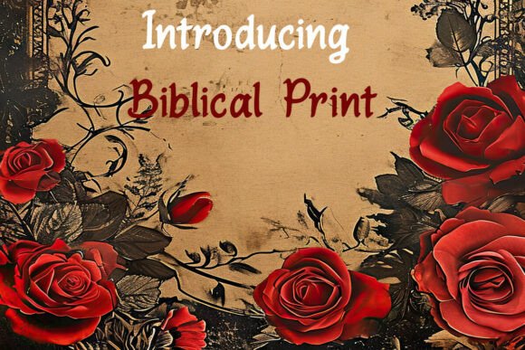Biblical Print: A Timeless Script Font for Digital Design