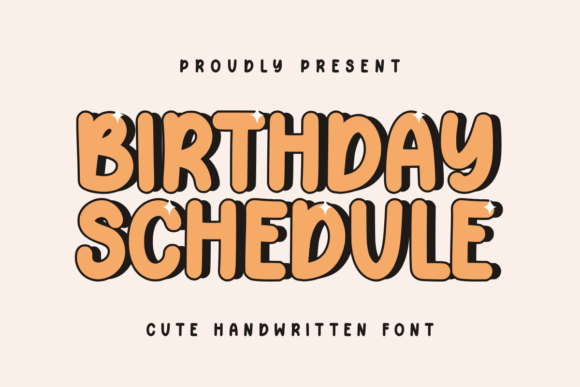 Birthday Schedule Font Review: A Playful Script for Creative Projects