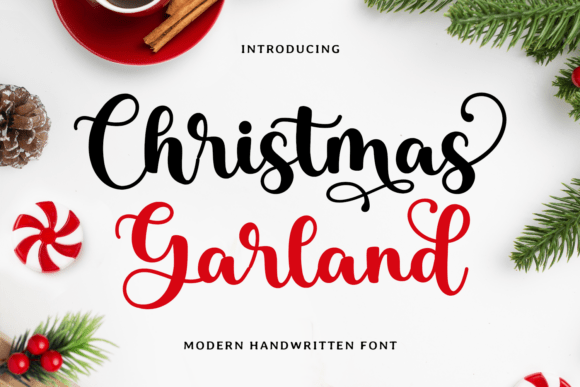 Christmas Garland Font for Polished Branding