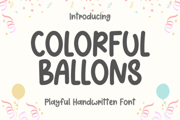 Colorful Balloons Font for Creative Branding Projects