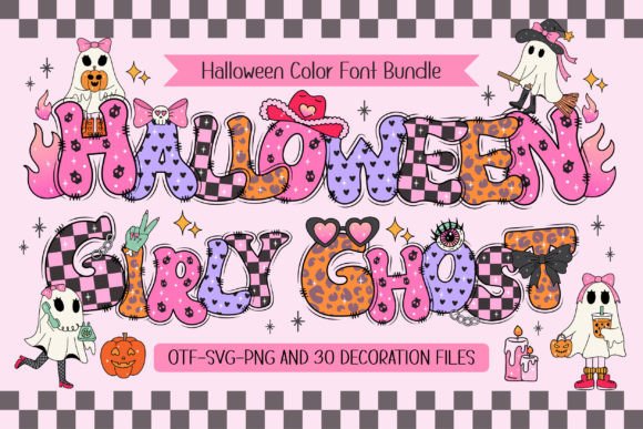 Halloween Girly Ghost: A Playful Font for Editorial Design