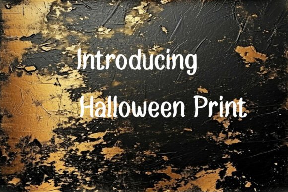 Halloween Print: A Versatile Script Font for Editorial Design