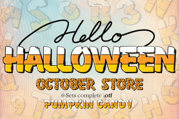 Halloween Pumpkin Candy Font: A Designer’s Take on Fall Magic