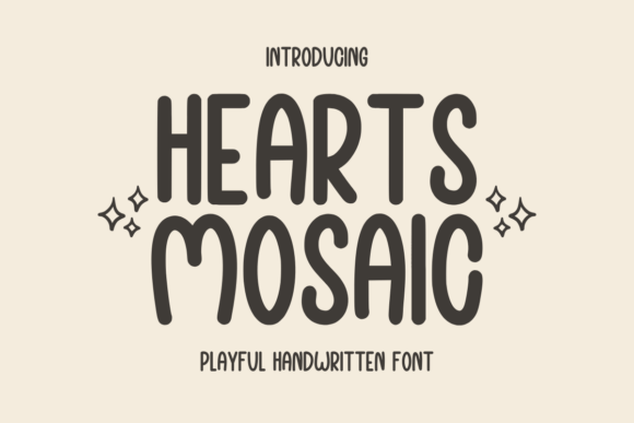 Hearts Mosaic: A Font for Heartfelt Design