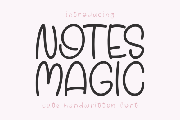 Notes Magic: A Playful Script Font for Creative Projects