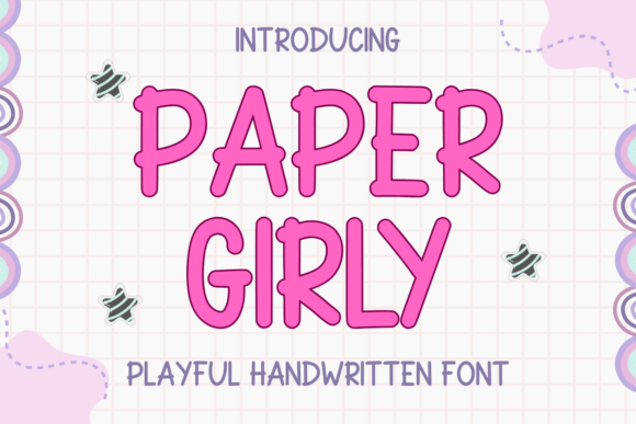 Paper Girly Font: A Playful Touch for Every Craft Project
