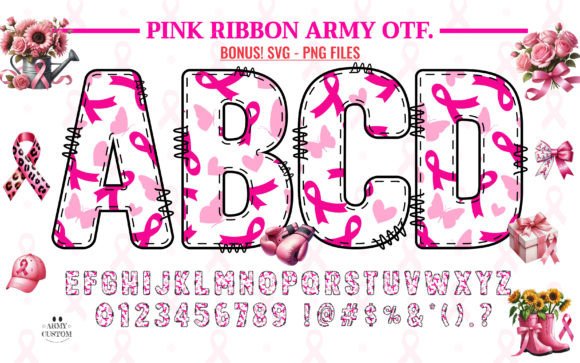Pink Ribbon Army1: A Font for Purposeful Editorial Design