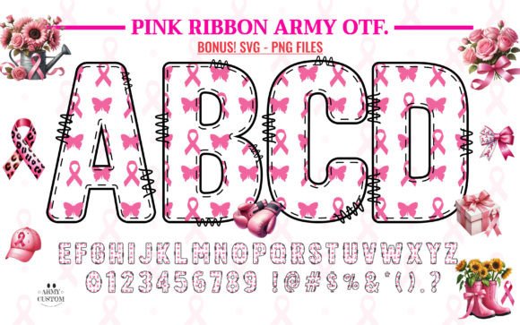 Pink Ribbon Army3: The Font That Speaks Up for Awareness