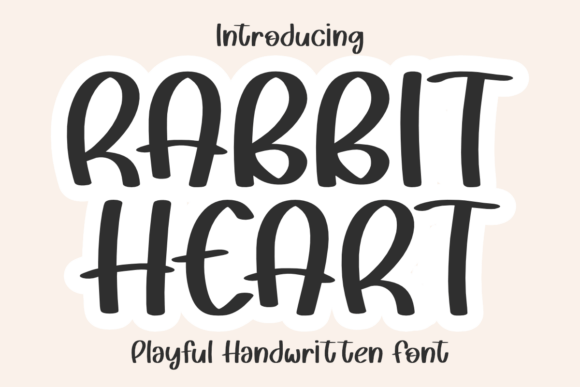 Rabbit Heart: A Playful Font for Creative Branding