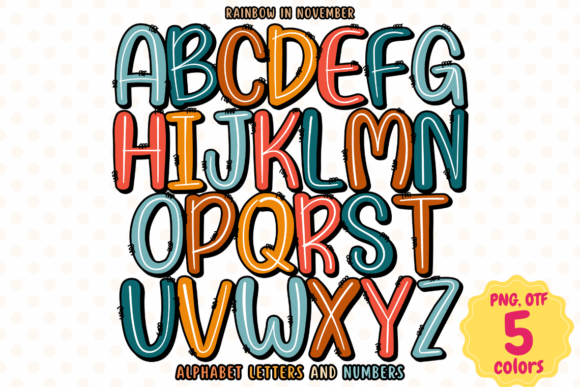 Rainbow in November: A Font That Brings Autumn Magic to Your Brand