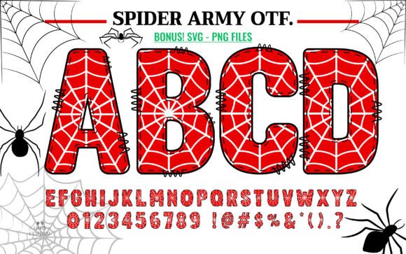 Spider Army Font Review: A Halloween Doodle with Character