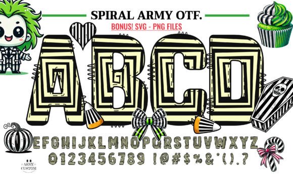 Spiral Army Font: A Spellbinding Choice for Editorial Design