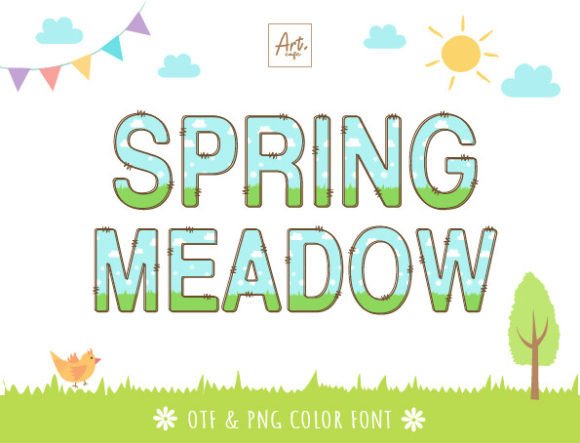 Spring Meadow: A Versatile Font for Seasonal Campaigns