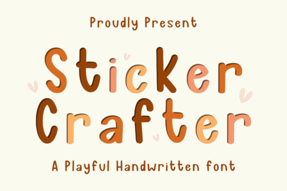 Sticker Crafter Font for Web Design