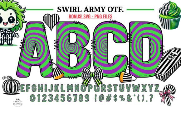 Swirl Army: A Font for Editorial Magic